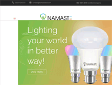 Tablet Screenshot of namasteled.com